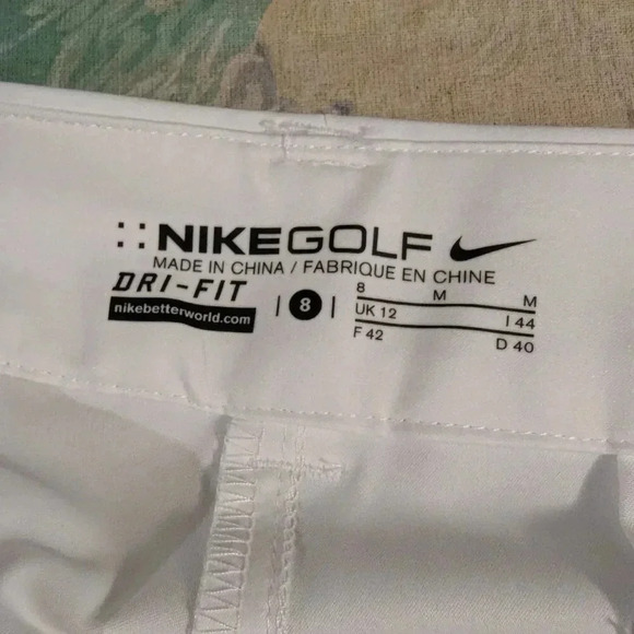 Nike Golf White Dri-Fit Ankle Pants, Size 8 - Picture 6 of 7